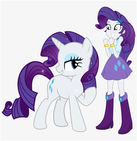 Rarity And Rarity By Vector B - Rarity Pony And Human Transparent PNG ...