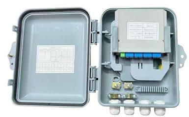 Hanutech FTTH Fiber Distribution Box Loaded with 1:8 PLC Splitter SC/PC ...