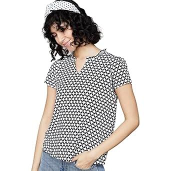 Buy Fame Forever by Lifestyle Women Black Rayon Regular Fit Solid Top ...