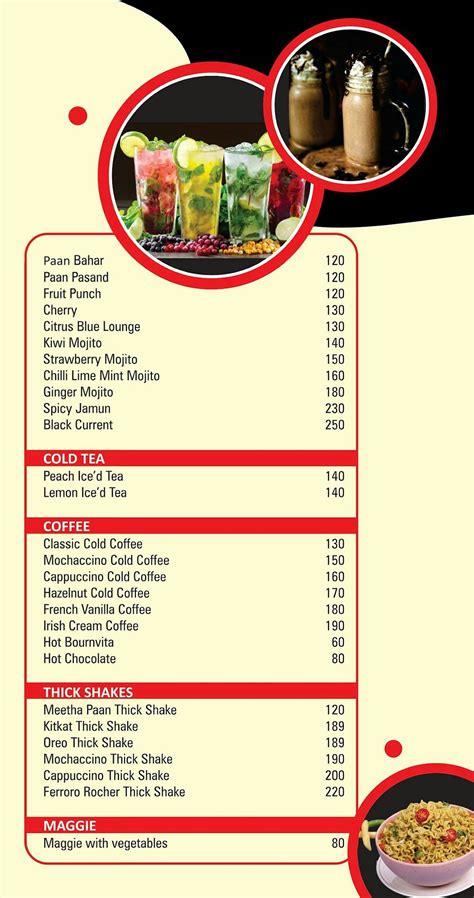 Menu at Ashz Cafe, Navi Mumbai