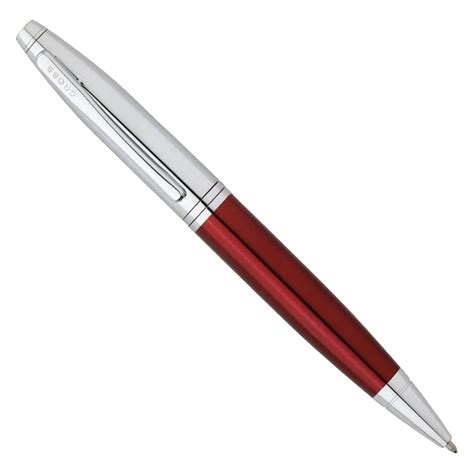 Cross Calais Ball Pen - Chrome & Red Lacquer – Makoba