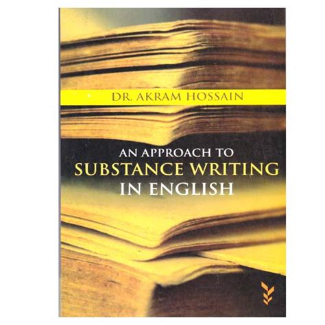 Amazon.in: Buy AN APPROACH TO SUBSTANCE WRITING IN ENGLISH Book Online ...
