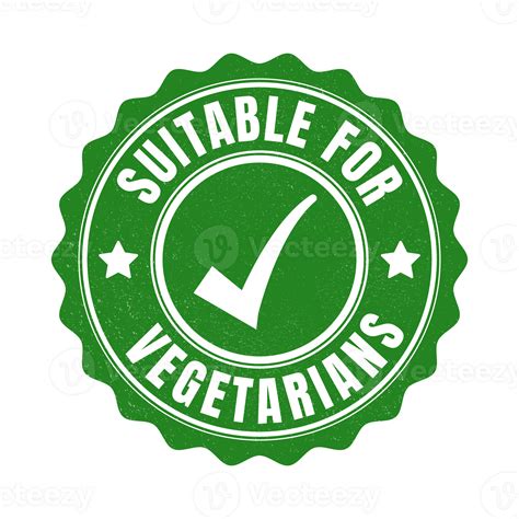 Suitable For Vegetarians Rubber Stamp, Leaf Badge, Sticker, Emblem, Vegetable Foods Design ...