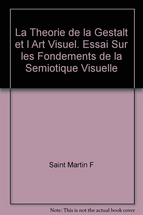 Amazon.in: Buy Theorie de la gestalt et l'art visuel. essai sur les ...