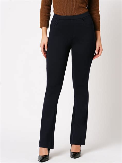 Buy Women Navy Mini Flare Treggings | Kraus Jeans