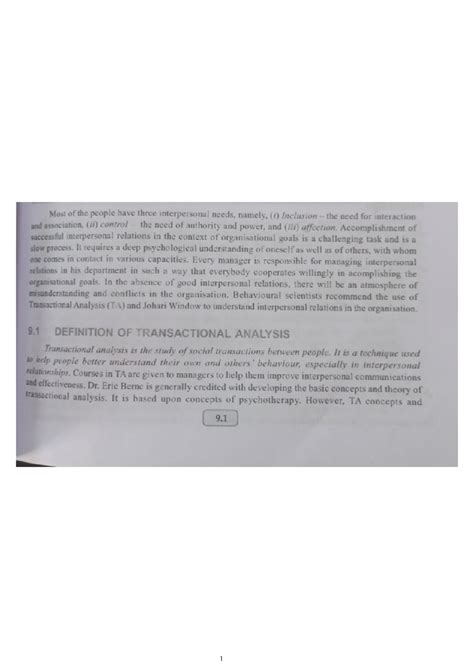 Transactional analysis - Most of the people have three interpersonal ...