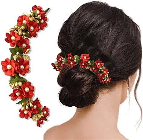 Temperia Hair Accessories For Women's & Girls -Stylish Red Rose ...