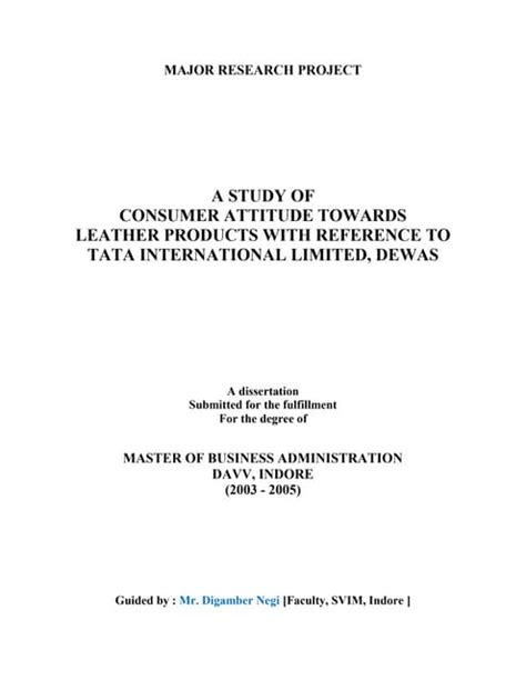 Image result for Major Study Project Introduction