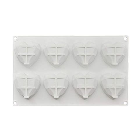 8 Cavity Heart Shape Diamond Mould – JITCO