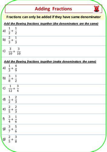 Math Antics Adding Fractions 的图像结果