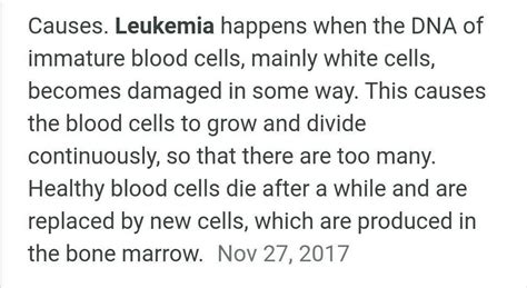 Leukaemia is a type of cancer in which there is abnormal increase in ...