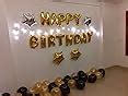 Party Propz Birthday Decoration Items For Husband- 35Pcs, Golden and ...