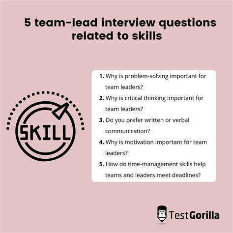 50 team-lead interview questions to ask your applicants