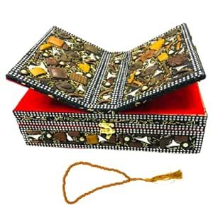 Santarms Handmade Quran Box with Tasbih for Muslim Fordable Wooden ...
