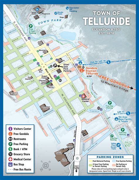 Map Of Telluride Colorado Lucia - Thumbnail telluride accommodations map