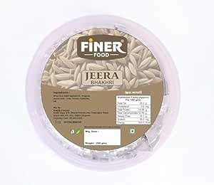 FINER FOOD Jeera Bhakhri – Traditional Gujarati Wheat Snack with Cumin ...