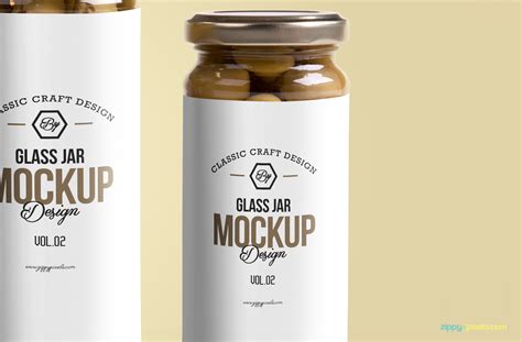 Free Glass Jar Mockup | ZippyPixels