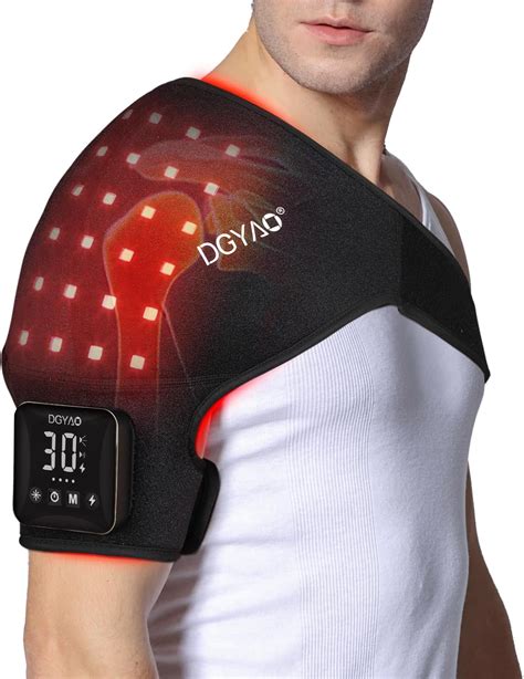 Amazon.com: New Cordless Red Light Therapy for Shoulder Pain Relief Rechargeable 4000mAh Battery ...