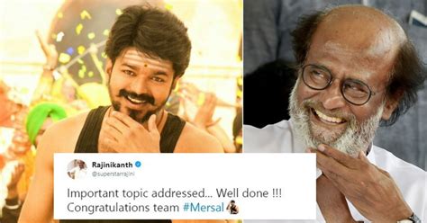 Rajinikanth Lauds Vijay’s ‘Mersel’ Amid Backlash For Its GST Reference ...