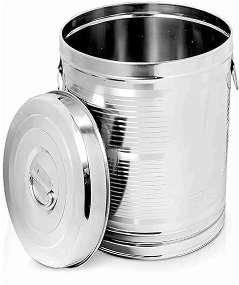 BLkitchenmart Stainless Steel Grocery Container - 15 L Price in India ...