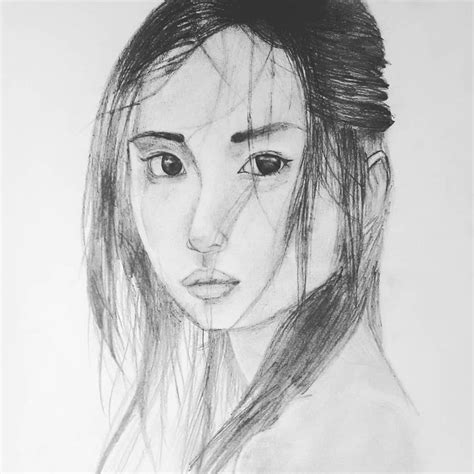 The Art of Portrait: A Beautiful Pencil Drawing