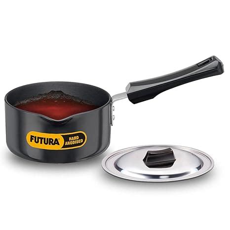 Buy Hawkins Futura Hard Anodised Saucepan with Stainless Steel Lid ...