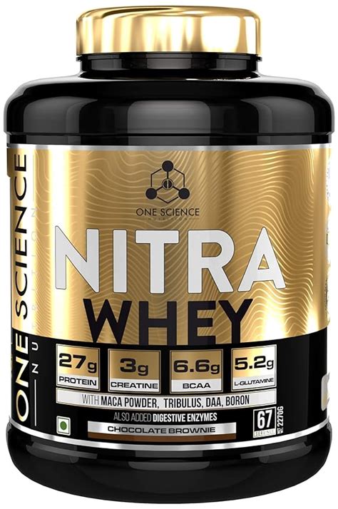 One Science Nutrition Nitra Whey – 2.27 KG- Chocolate Brownie – Muscle ...