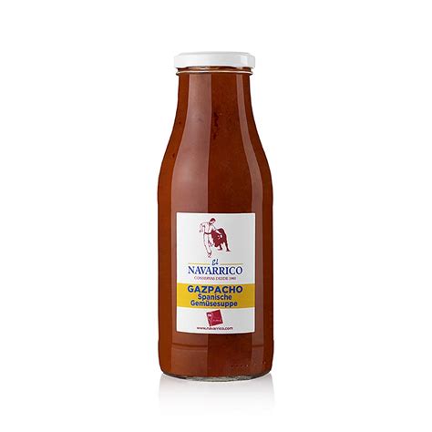 Gazpacho - Spaanse groentesoep, Il Navarrico, 480ml, Fles | GOURMET ...