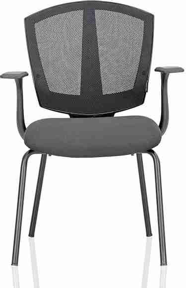 Featherlite Smart Mesh With Arms Visitor Fabric Office Arm Chair Price ...
