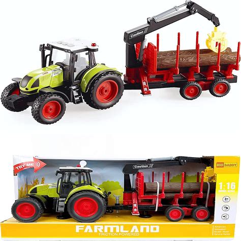 Big Daddy FARMLAND Tractor Trucks Farming Crop Lumber Transport ...