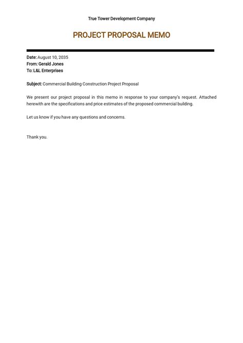 Image result for Proposal Memo Examples