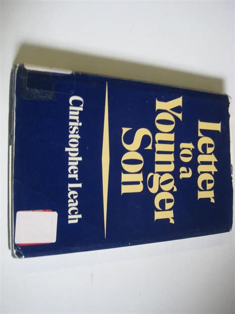 Letter to a Younger Son : Leach, Christopher: Amazon.in: Books