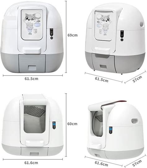 Buy Fully Automatic Smart Cat Litter Box Deodorant Electric Cleaning ...