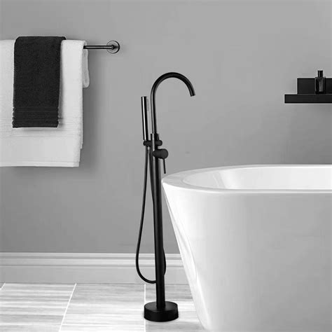 Elegant Freestanding Bathtub Faucet - Dual Handle, Hot & Cold Control