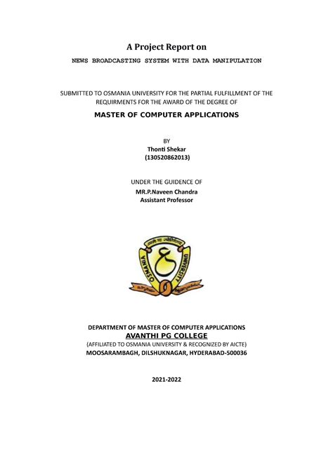 Shekar new(news portal) - A Project Report on NEWS BROADCASTING SYSTEM ...