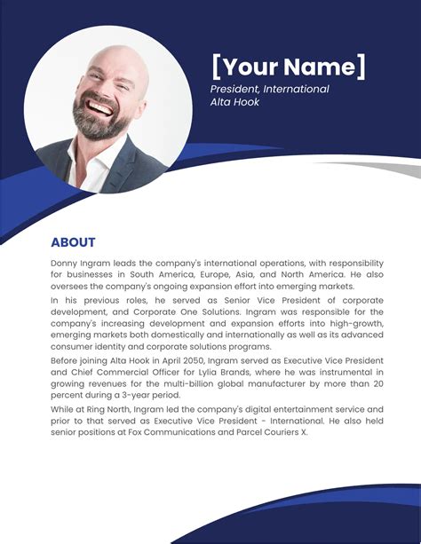 Professional Biography Va at Mary Sims blog