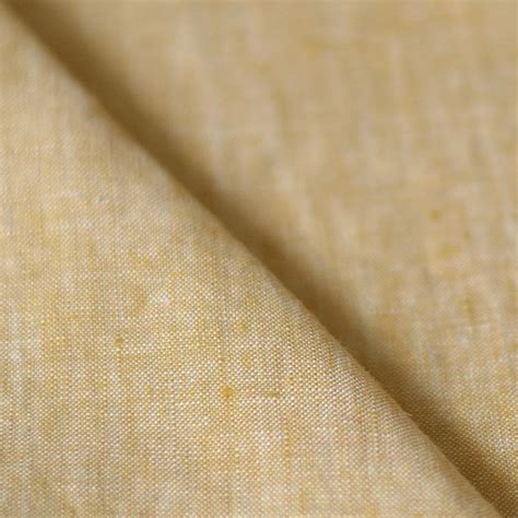 Tissu 100% lin jaune moutarde - A&A Patrons