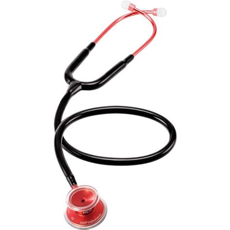 Buy MDF Acoustica Lightweight Dual Head Stethoscope- Black and Red...