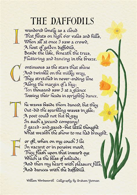 Daffodils By William Wordsworth Questions And Answers at Eleanora Clarke blog