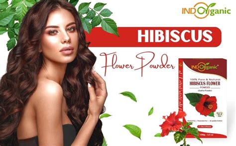 Indo Organic Hibiscus Flower Powder | Hibiscus rosa-sinensis For Hair ...