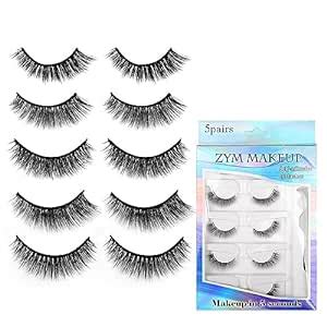 Buy MAYCREATE® 5 Pairs Self Adhesive Eyelashes, Reusable Adhesive ...