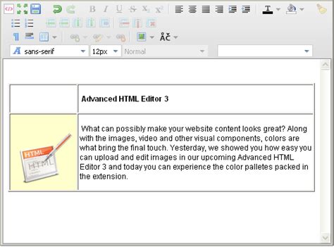 Advanced HTML Tables 的图像结果