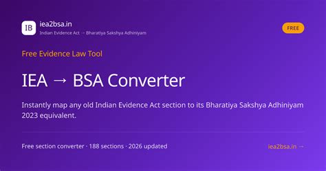 IEA to BSA Converter | Free Section Mapping Tool | iea2bsa.in