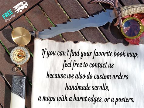 First Law Map - Circle of the World - Handmade Scroll - FREE SHIPPING ...