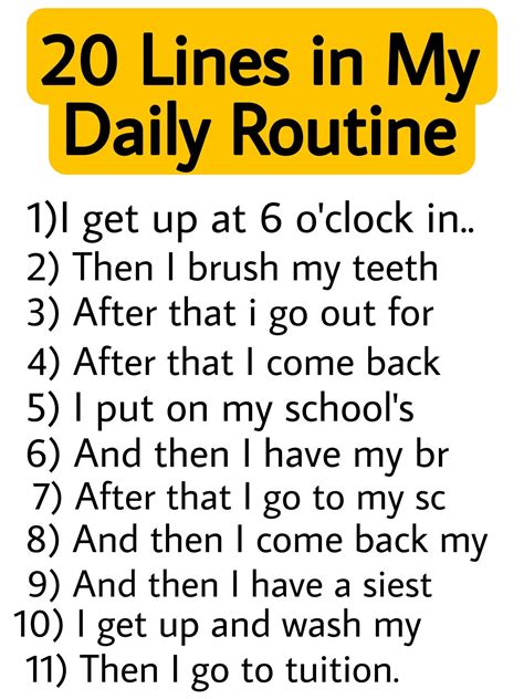 Image result for My Daily Routine Example