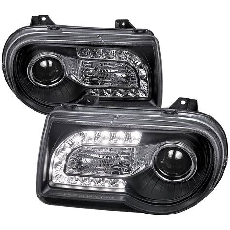 Spec-D Tuning LED Black Projector Headlights Compatible with 2005-2010 ...