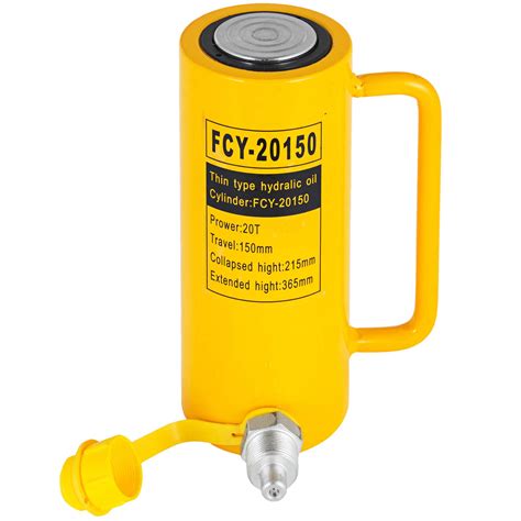 20ton Stroke Hydraulic Jack 6inch Solid Ram Single Acting W ...