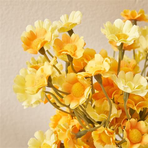 Buy Festoon Flaxen Artificial Daisy Flower Bunch - 32cm from Home ...