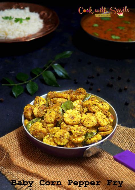BABY CORN PEPPER FRY RECIPE / BABY CORN STIR FRY RECIPE / BABY CORN ...