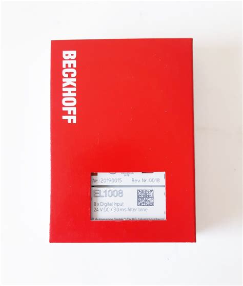 NEW - BECKHOFF EL1008 EtherCAT Terminal, 8-channel | Ubuy India